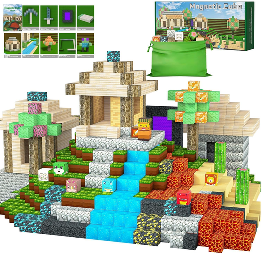 Kids Montessori Original Minecraft Magnetics™ Blocks
